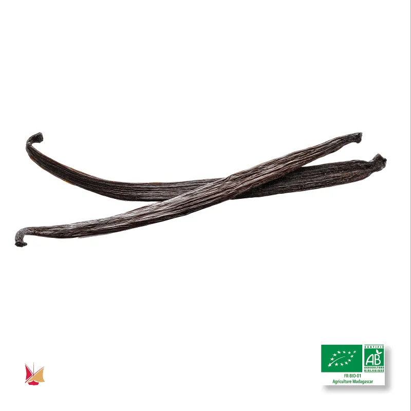 2 gousses de Vanille Biologique LAVANY Bourbon de Madagascar